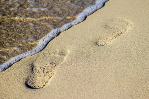 Footprints 스톡 사진
