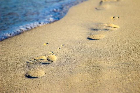 Footprints 스톡 사진