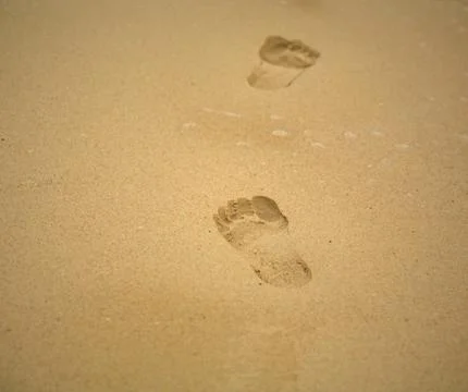 Footprints Foto stock