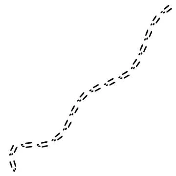 Footprints of the rabbit. Stock Illustration