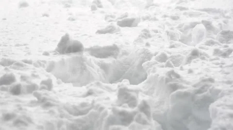 Footprints in the snow Stock Footage 46378559