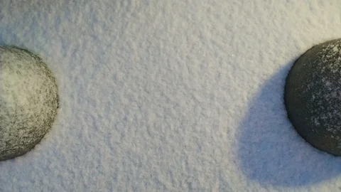 Footprints in the snow Stock Footage 103860145