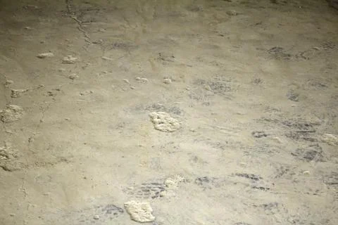 Footprints wall Stock Photos