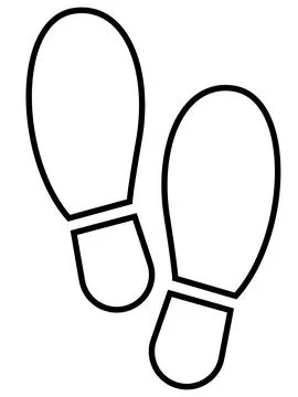 Footstep icon Stock Illustration