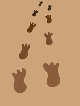 Footsteps 1 Stock Illustration