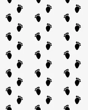 Footsteps of baby Stock Illustration