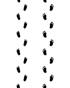 Footsteps of baby Stock Illustration
