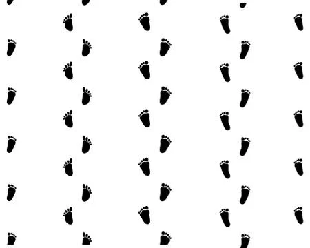 Footsteps of baby Stock Illustration