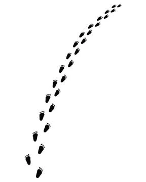 Footsteps of baby Stock Illustration