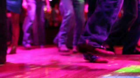 Footsteps on the Dancefloor Stock Footage 804876