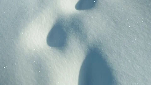 Footsteps in deep snow 動画素材 102148334