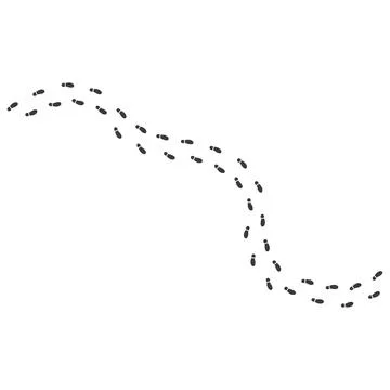 Footsteps print route vector illustration design Stock Illustration
