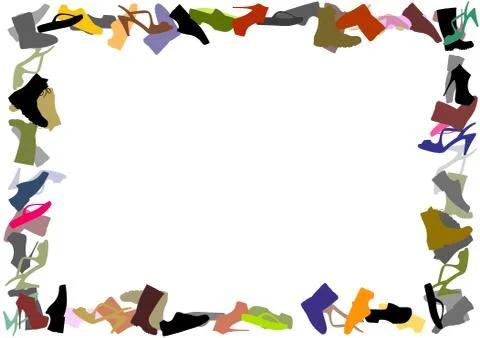 Footwear frame Stock Illustration