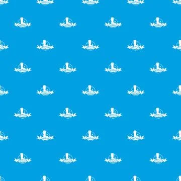 Footwear pattern vector seamless blue 스톡 일러스트