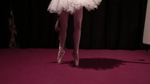 Footwork of a ballet dancer Stock Footage 169765346