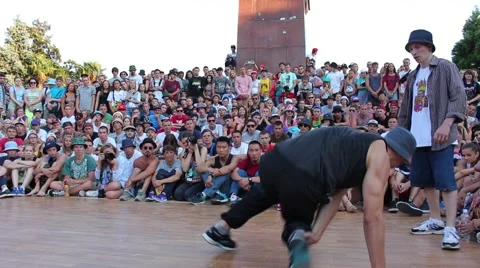Footwork Battle. B-boying Vídeo Stock 52546642