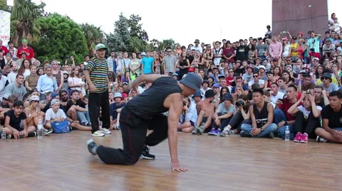 Footwork Battle. B-boying Vídeo Stock 52553459