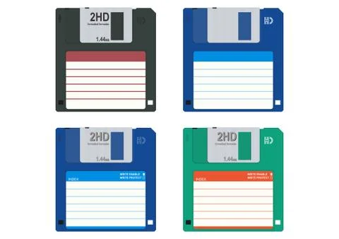 Foppy disc. Illustrazione stock