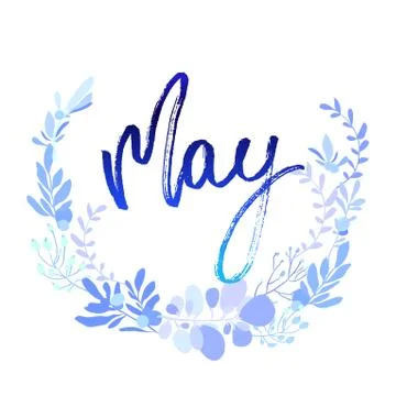 Foral flowers wreath Stock Illustration