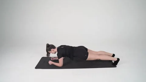 Forarm plank Stock Footage 314194120