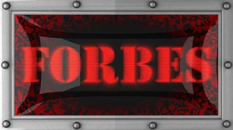 Forbes on led Stock Footage 8718555