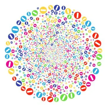 Forbidden Access Exploding Cluster イラスト素材