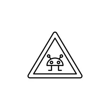 Forbidden alien icon. Element of artificial intelligence icon for mobile concept イラスト素材
