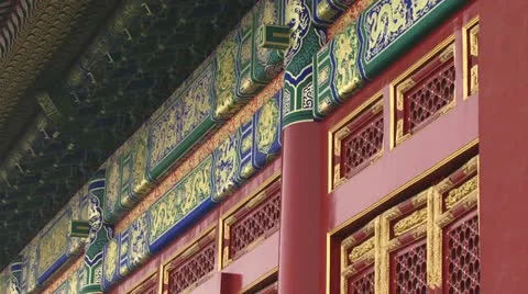 Forbidden city Beijing China Stock Footage