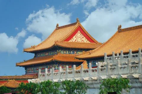 Forbidden city in beijing china Stock Photos