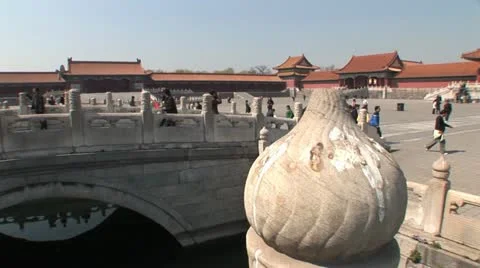 Forbidden City in Beijing Stock Footage 10879133