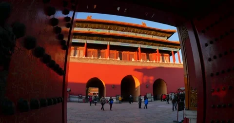 Forbidden city Beijing Video stock 67905405