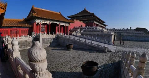 Forbidden city Beijing Stock Footage