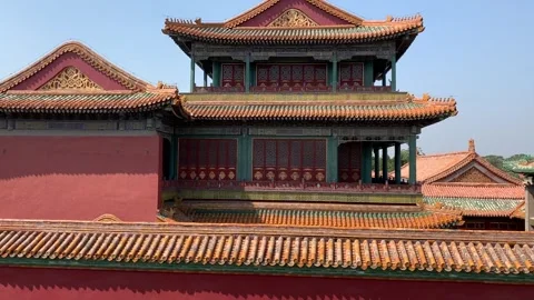 Forbidden City in Beijing Vídeos de archivo 341982724
