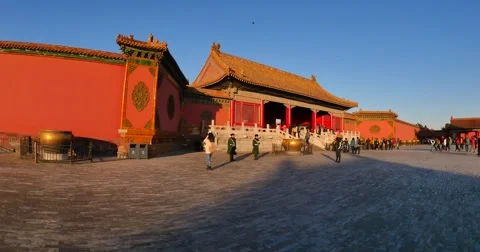 Forbidden city Beijing  inside Video stock 67943373