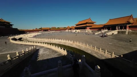 The Forbidden City  fly throuth Video stock 244575454