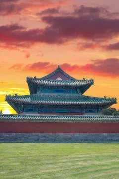 Forbidden City is the largest palace complex in the world. Stock Photos