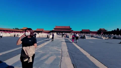 The Forbidden City in the midlle Stock-Footage 244571478
