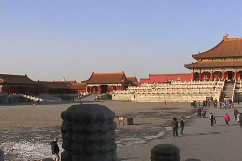 Forbidden City- pan Stock Footage 645745