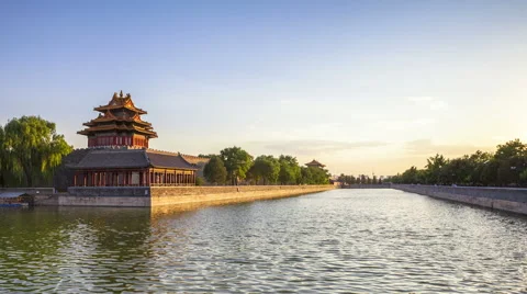 The forbidden city--timelapse Video stock 41721423
