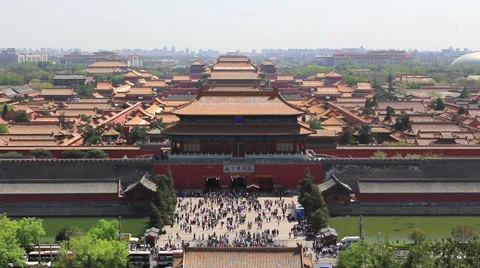 The forbidden city,Beijing Stock Footage 29396789