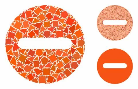 Forbidden Composition Icon of Humpy Elements Stockillustratie