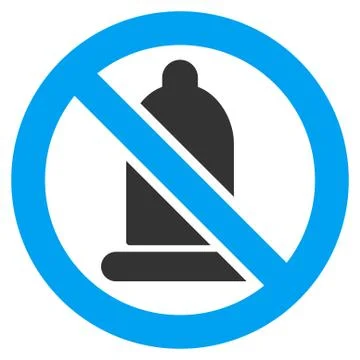 Forbidden Condom Icon Stock Illustration