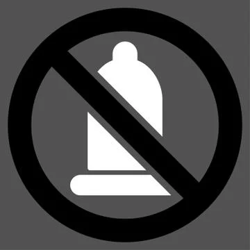 Forbidden Condom Icon Stock-Illustration