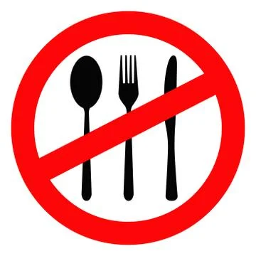 Forbidden to eat イラスト素材