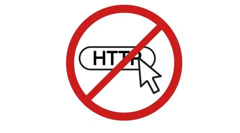 Forbidden http icon. Ilustración de archivo