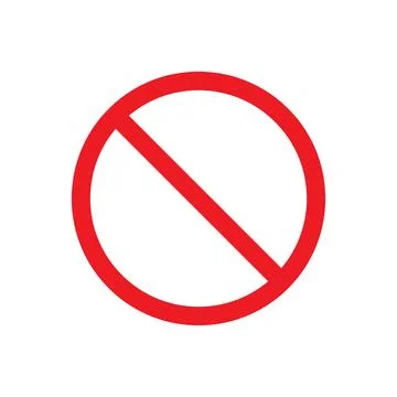 Forbidden icon vector Stock Illustration