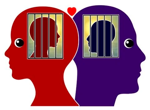 Forbidden Love between Couple Illustrazione stock
