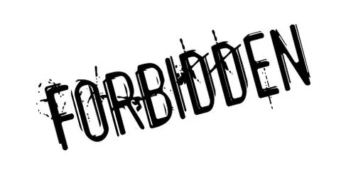 Forbidden rubber stamp Stock Illustration