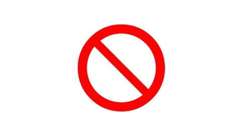 Forbidden sign Stock Footage 104047492