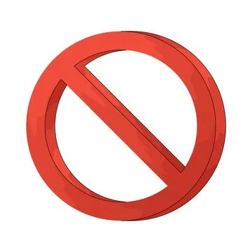 Forbidden Sign illustration 스톡 일러스트